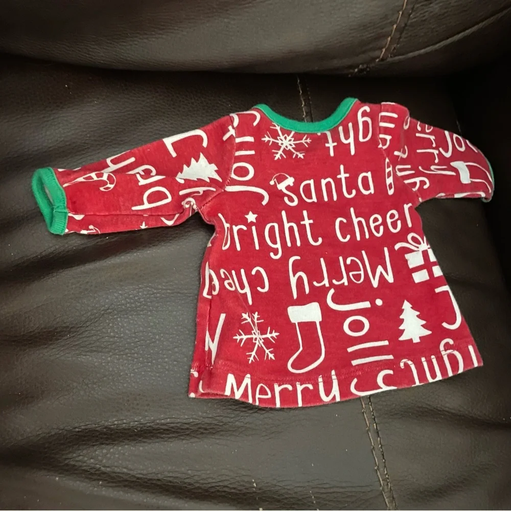 Festive Christmas Pajamas for 18” doll